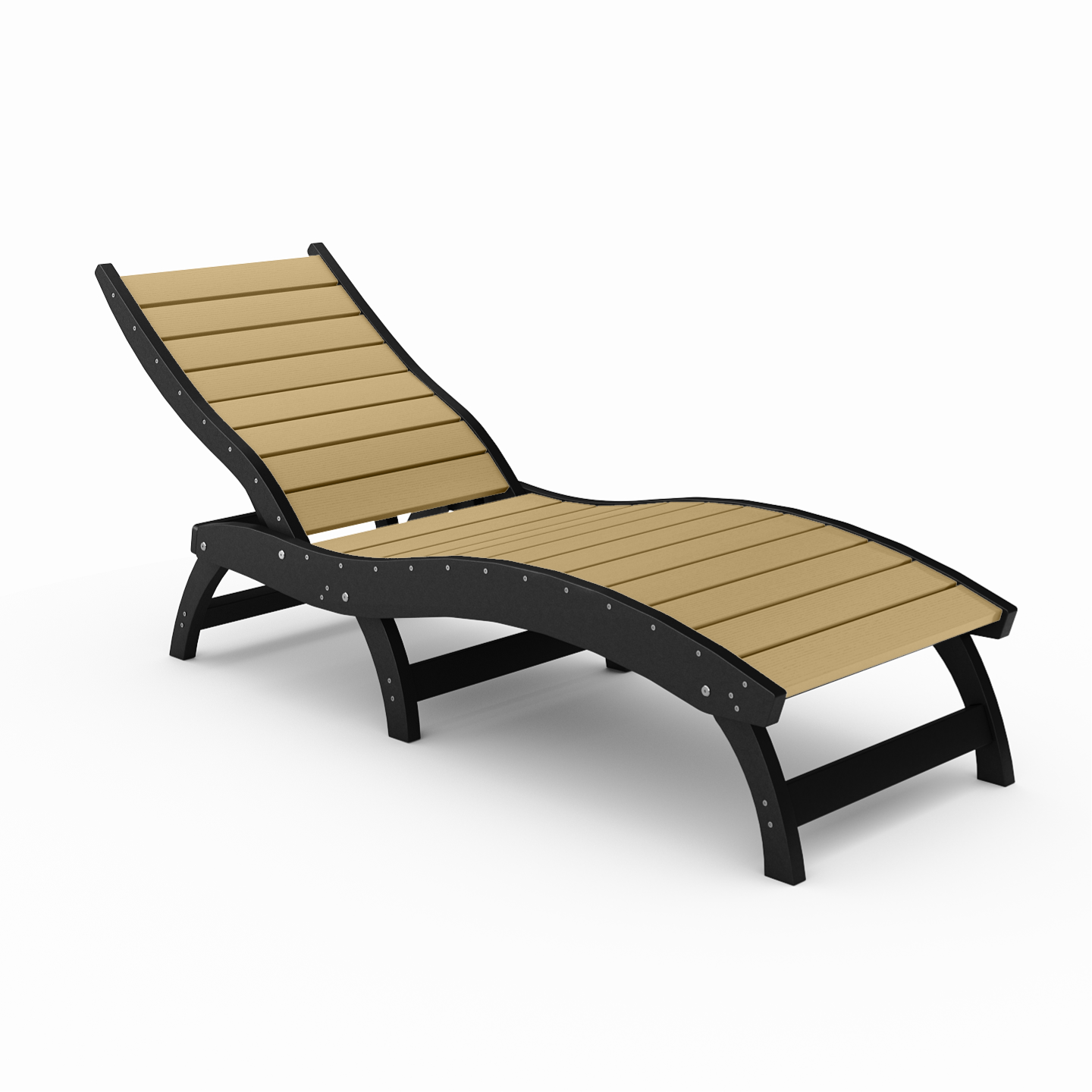Curved Chaise Lounge (Stackable)