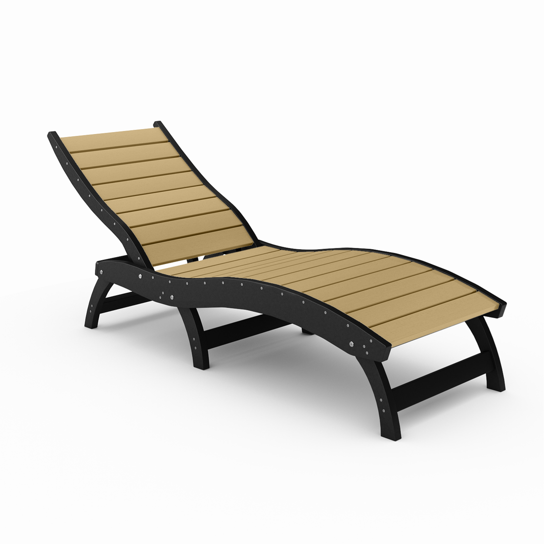 Curved Chaise Lounge (Stackable)