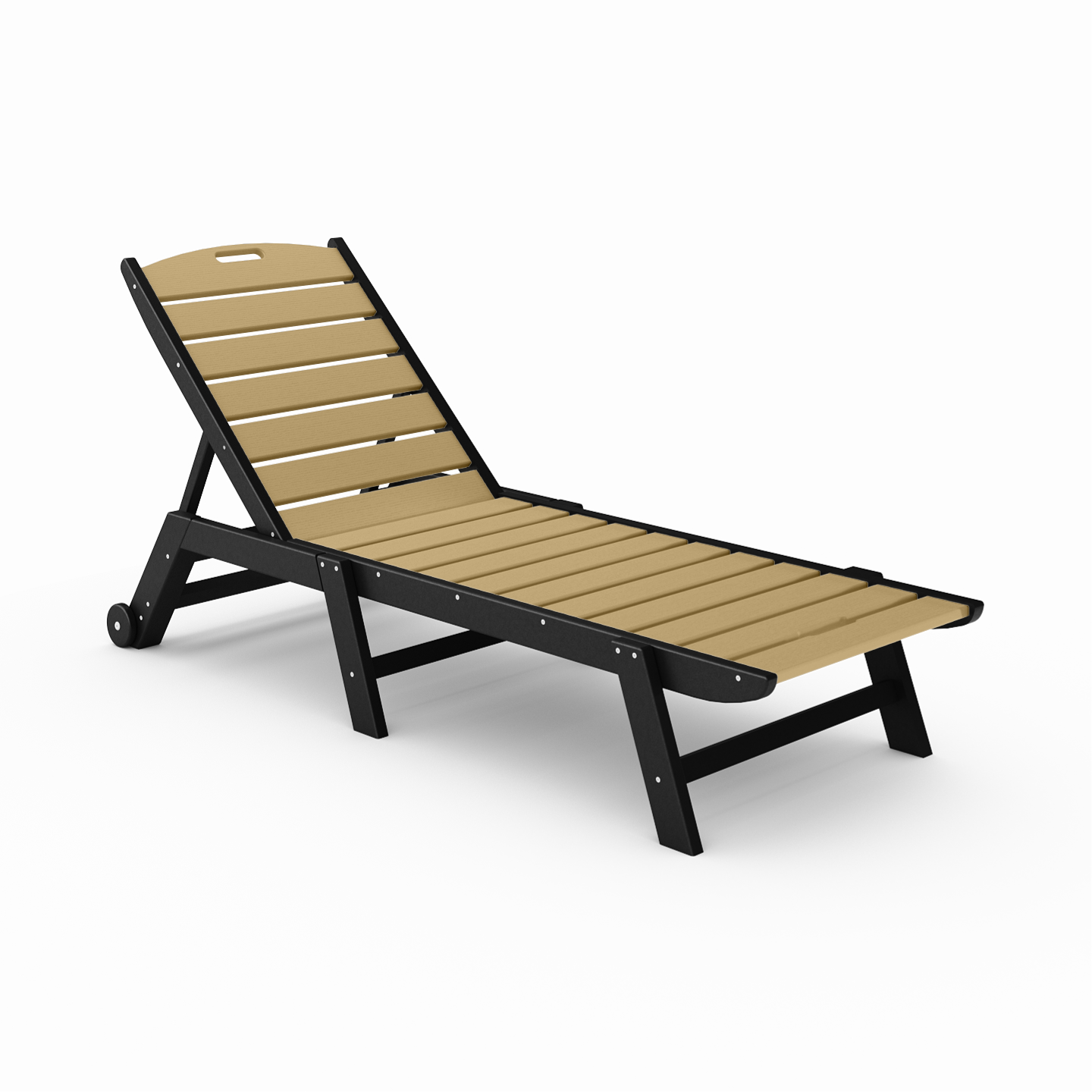 Flat Armless Chaise Lounge