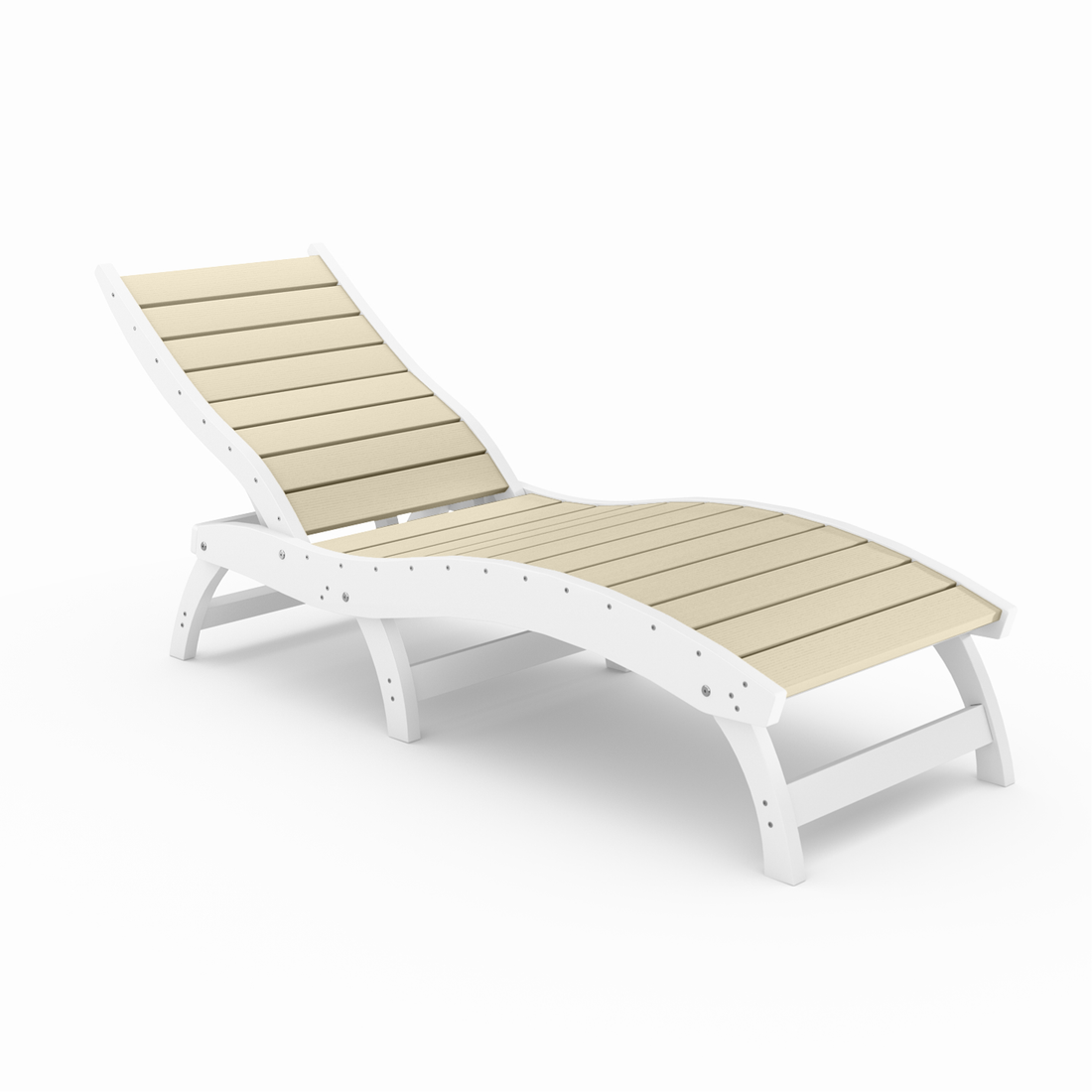 Curved Chaise Lounge (Stackable)