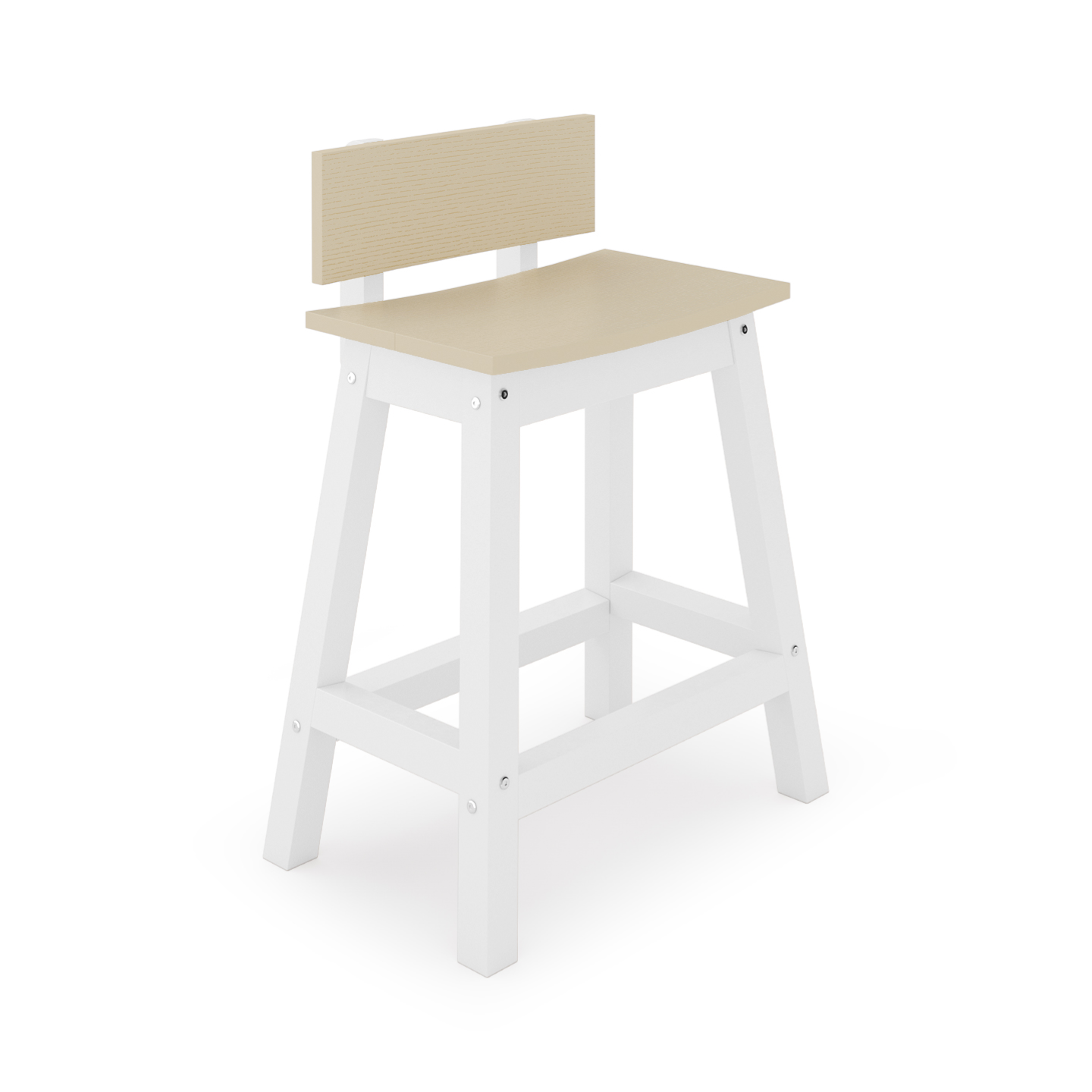 Saddle Counter Stool w/ Back