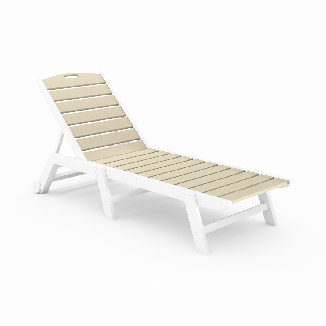 Flat Armless Chaise Lounge