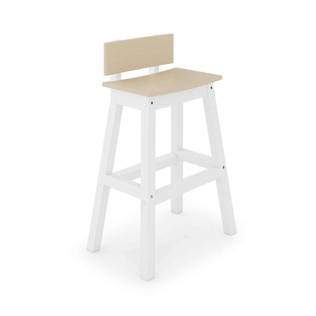 Saddle Bar Stool w/ Back