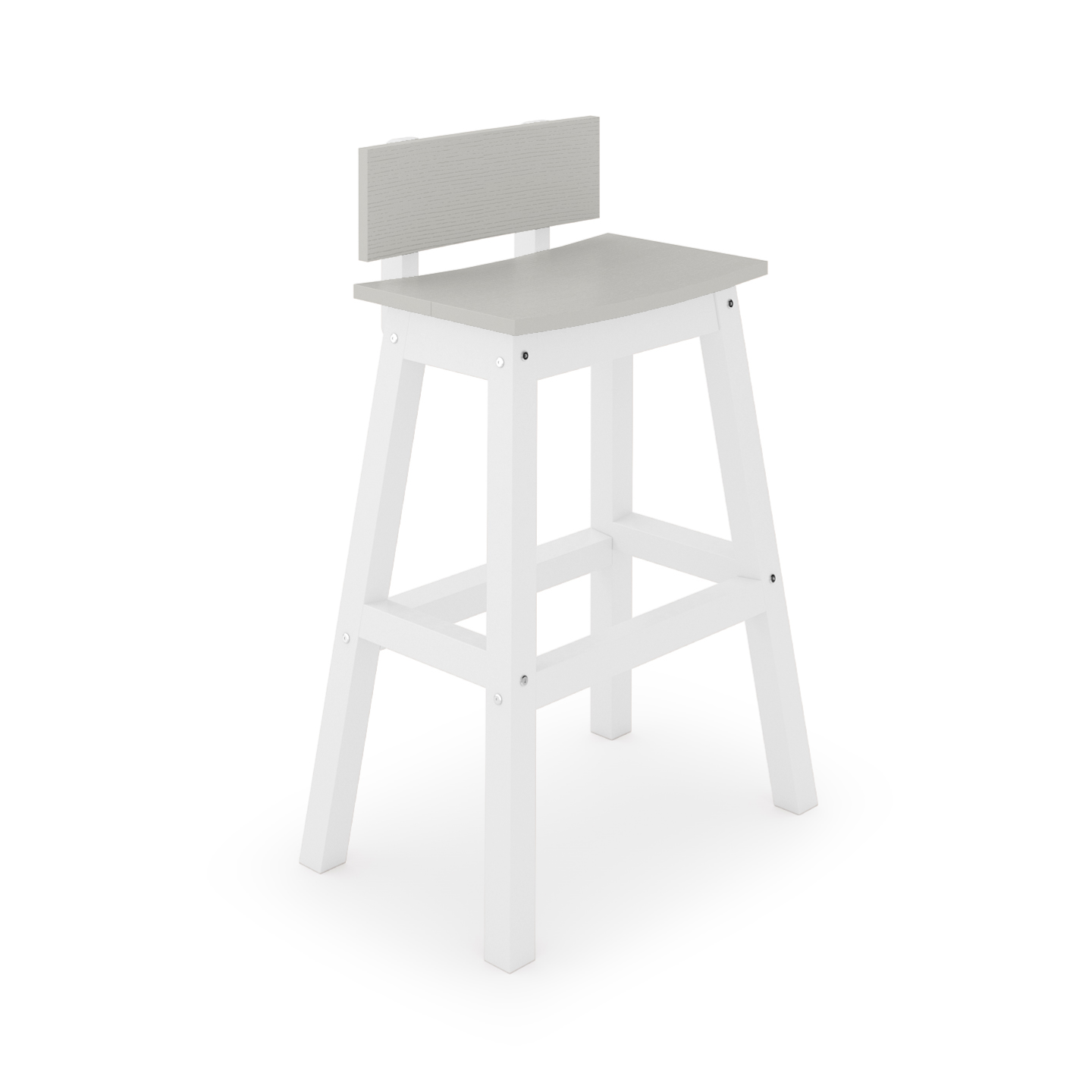 Saddle Bar Stool w/ Back