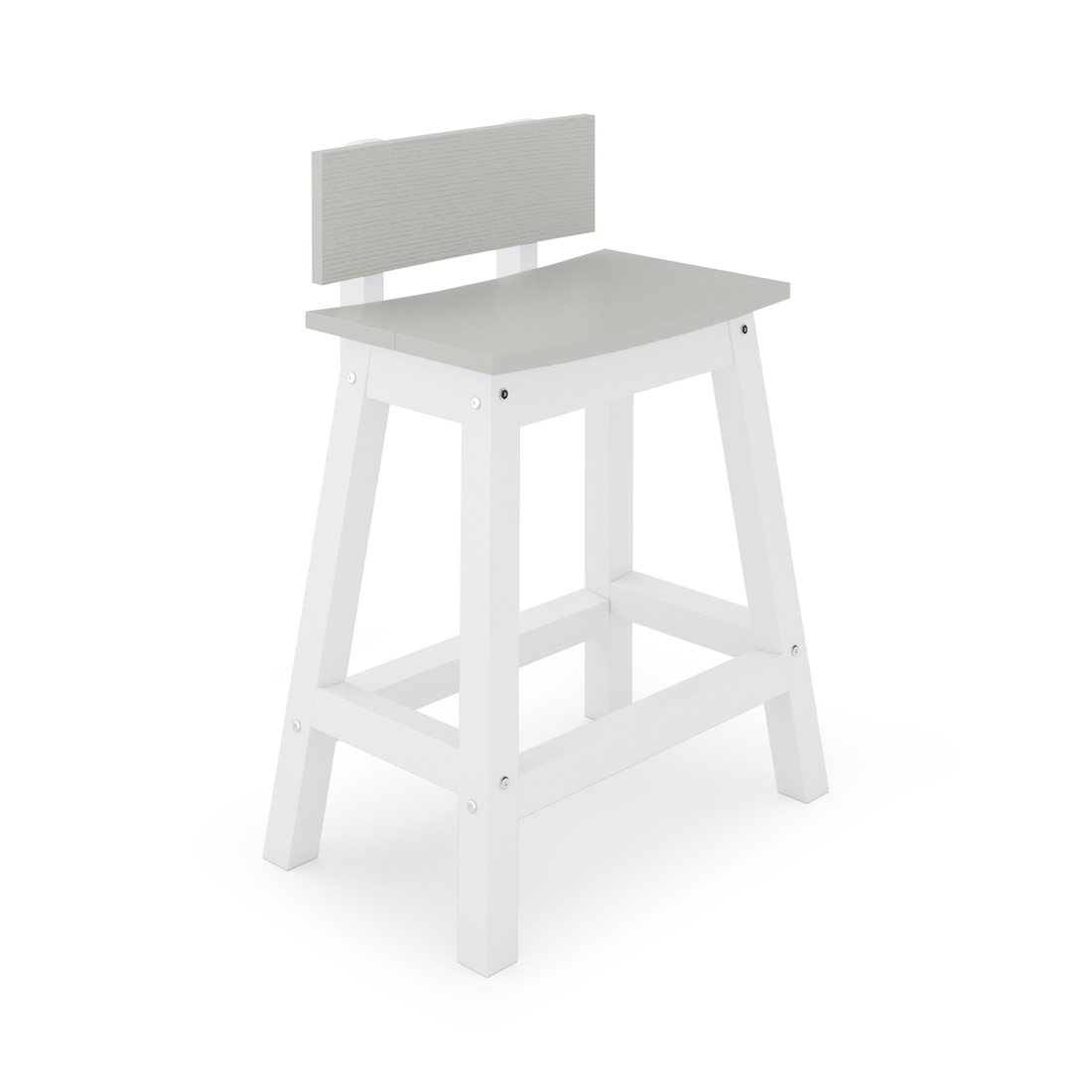 Saddle Counter Stool w/ Back