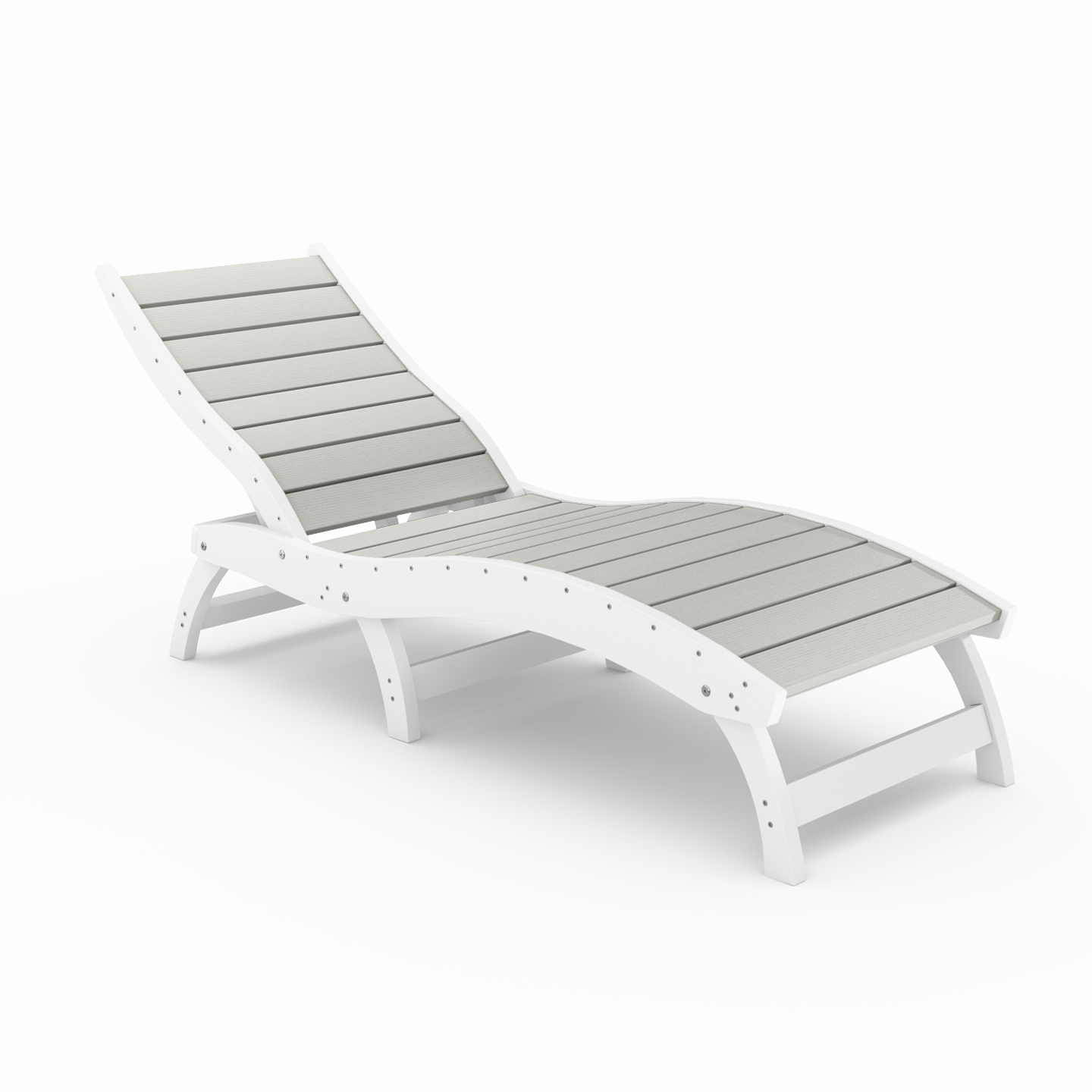Curved Chaise Lounge (Stackable)