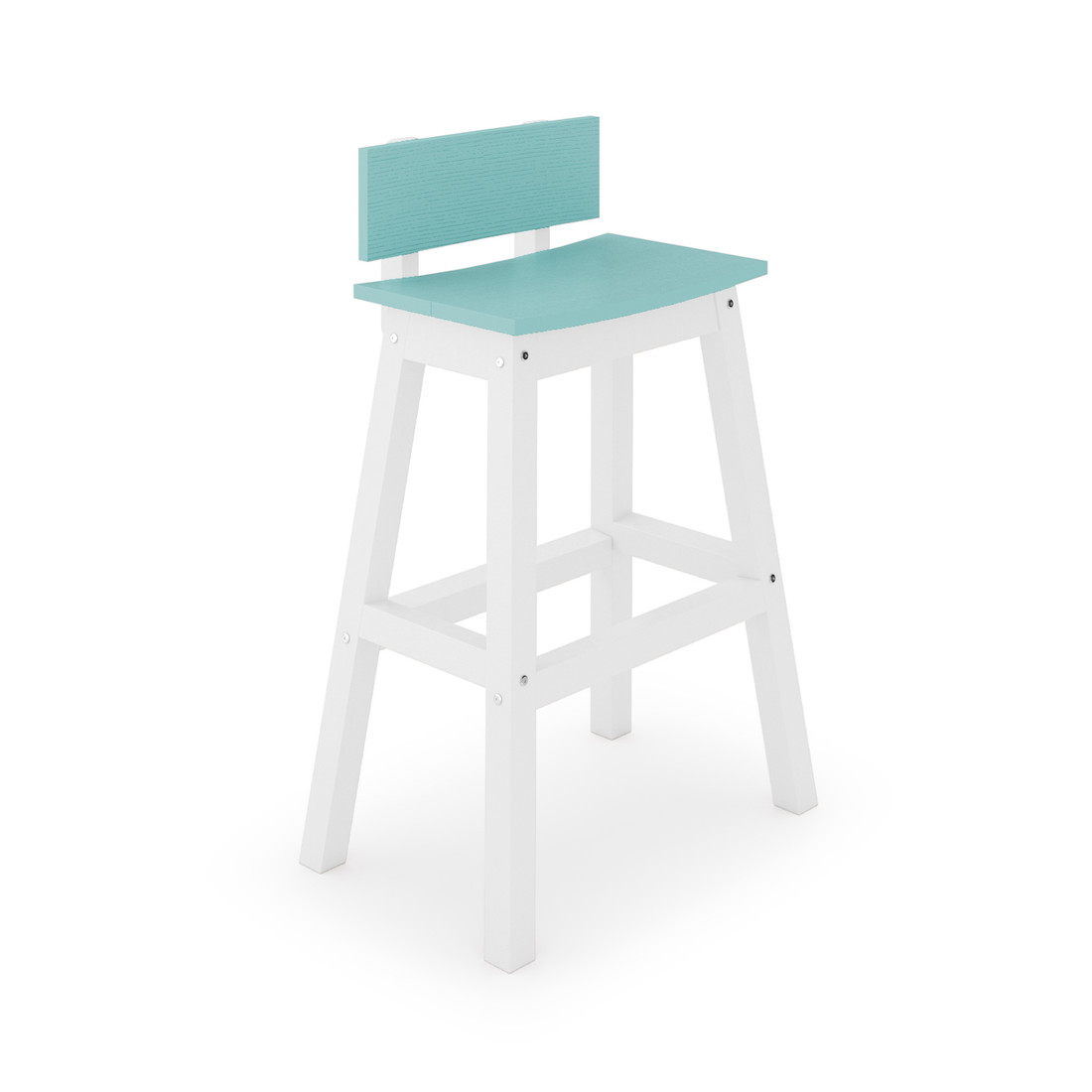 Saddle Bar Stool w/ Back