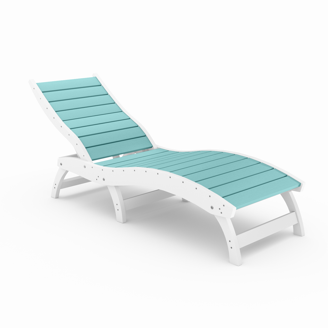 Curved Chaise Lounge (Stackable)