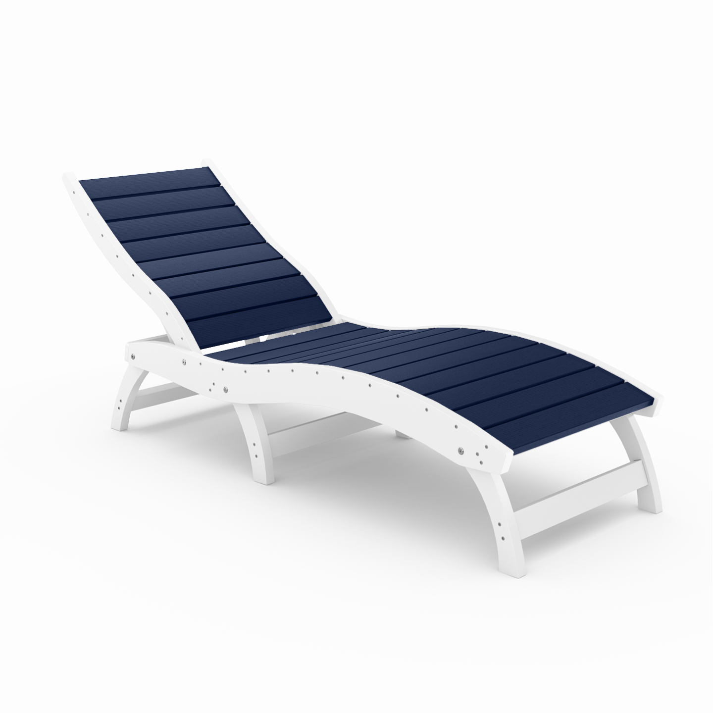 Curved Chaise Lounge (Stackable)
