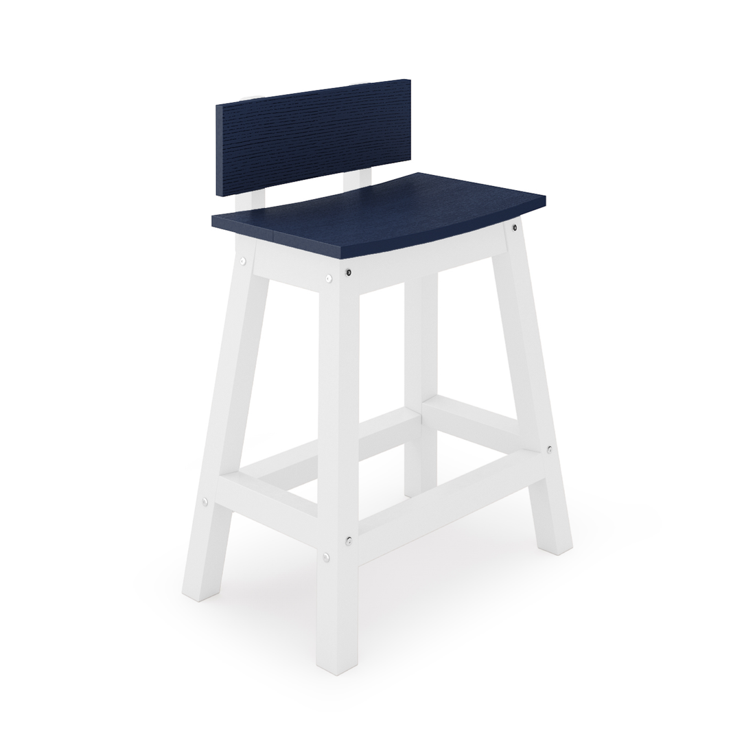 Saddle Counter Stool w/ Back