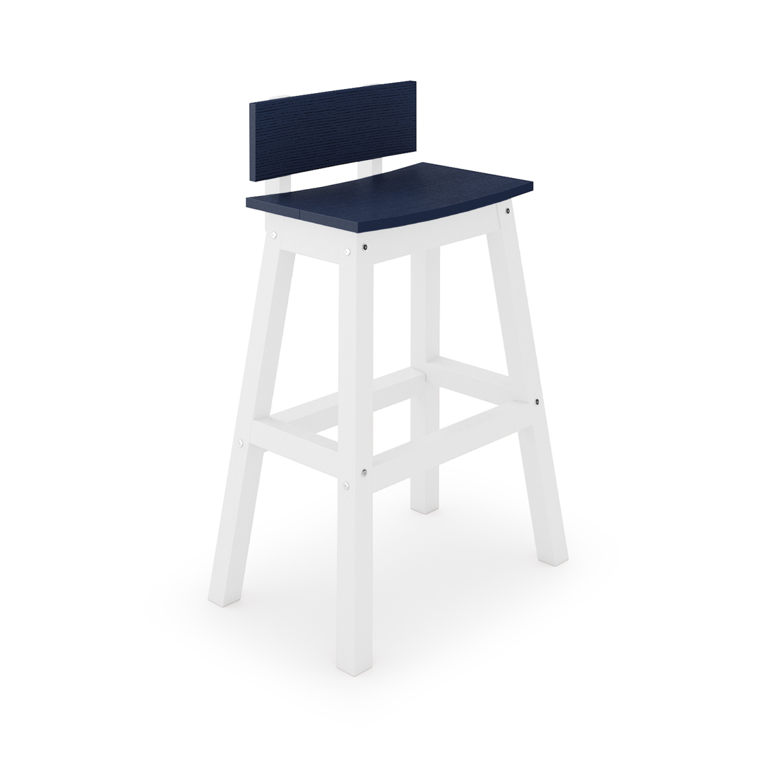 Saddle Bar Stool w/ Back
