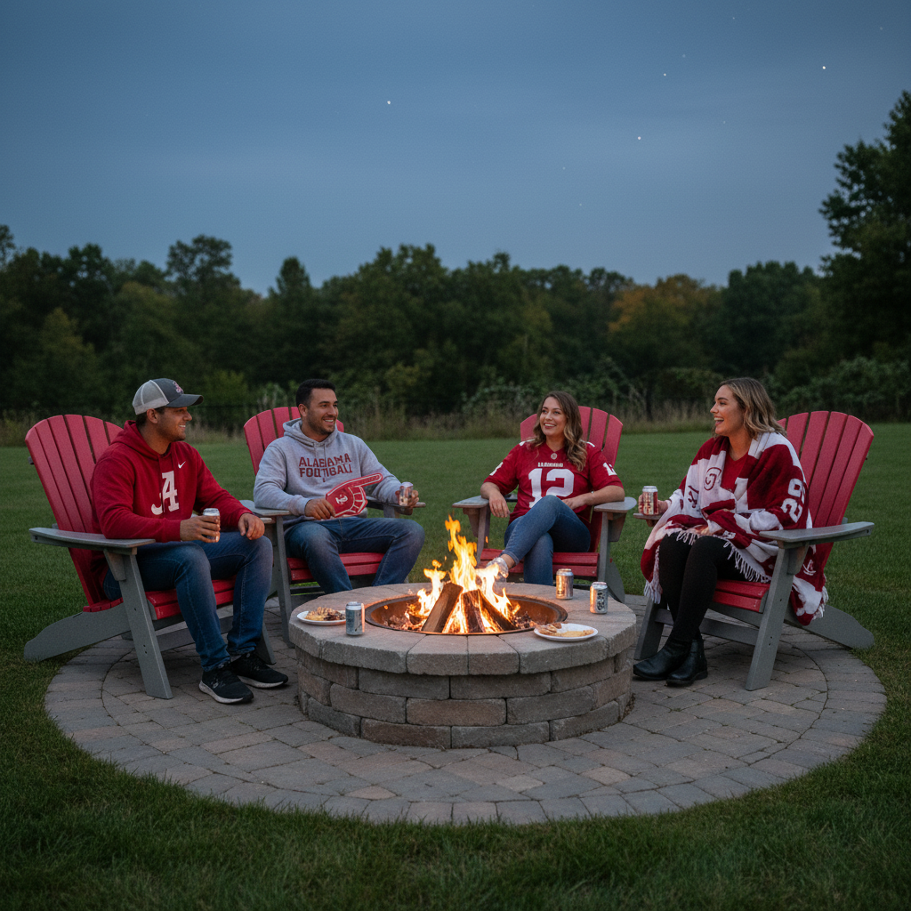 Game Day St Simons Curved Back Adirondack Chair