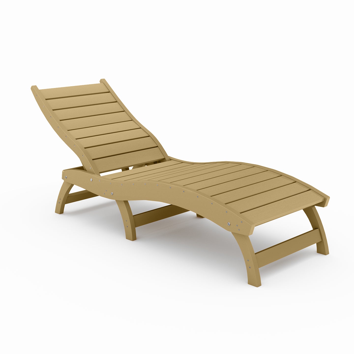 Curved Chaise Lounge (Stackable)