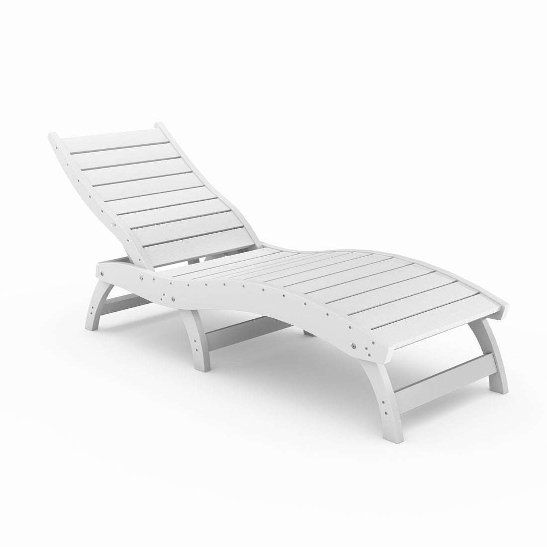 Curved Chaise Lounge (Stackable)