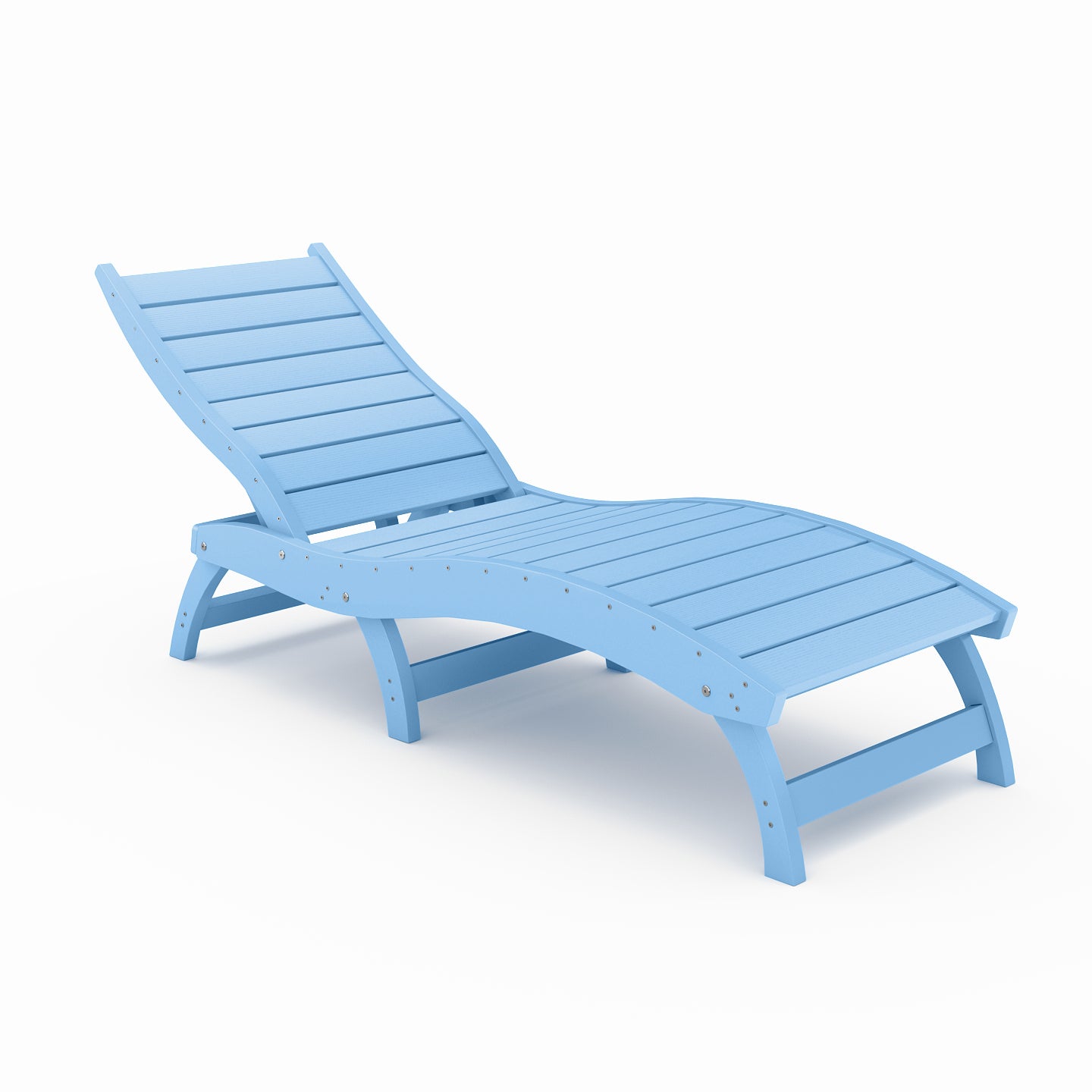 Curved Chaise Lounge (Stackable)