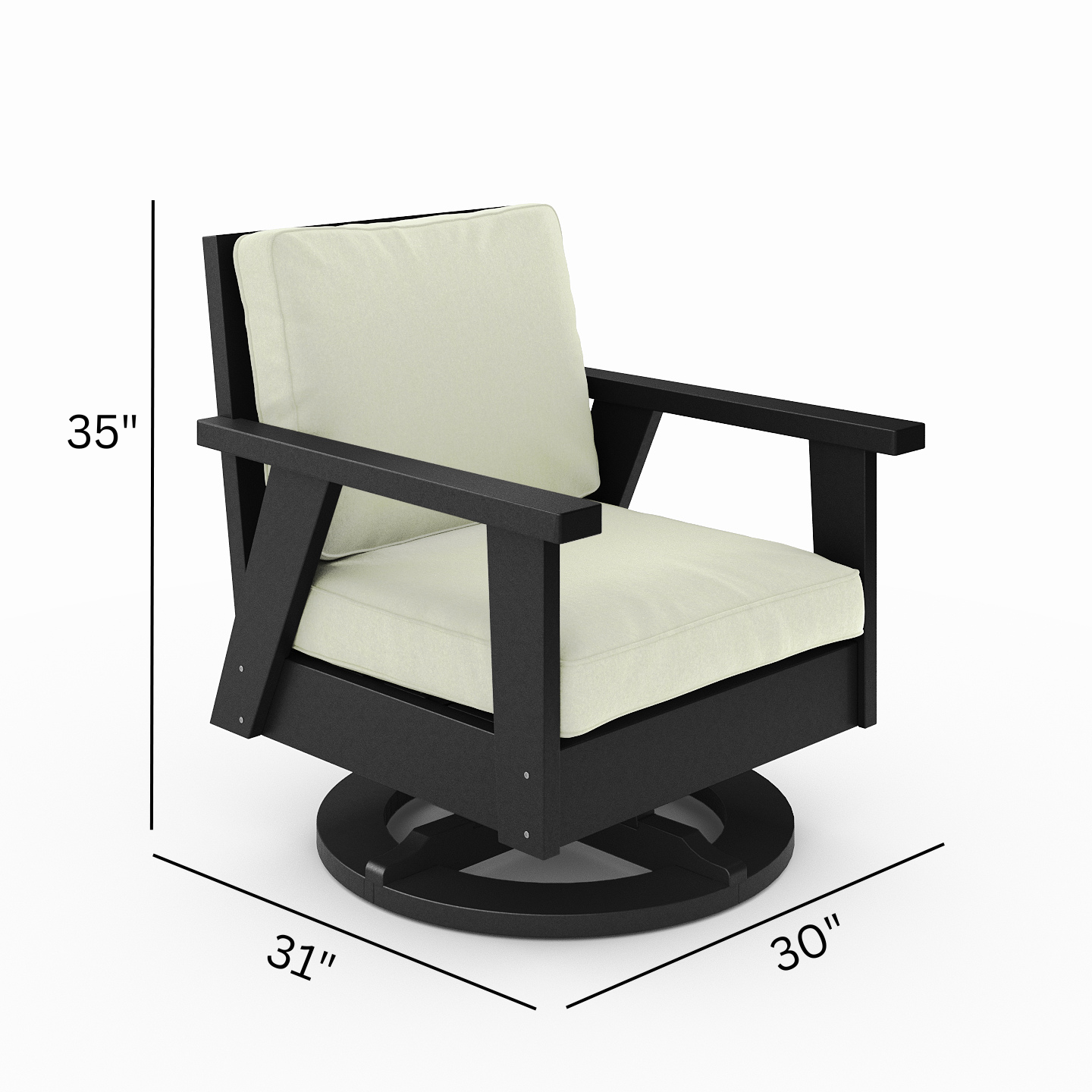 Hartwell Deep Seating Swivel Chair