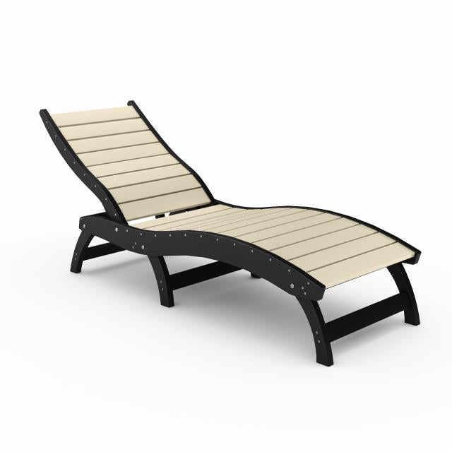 Curved Chaise Lounge (Stackable)