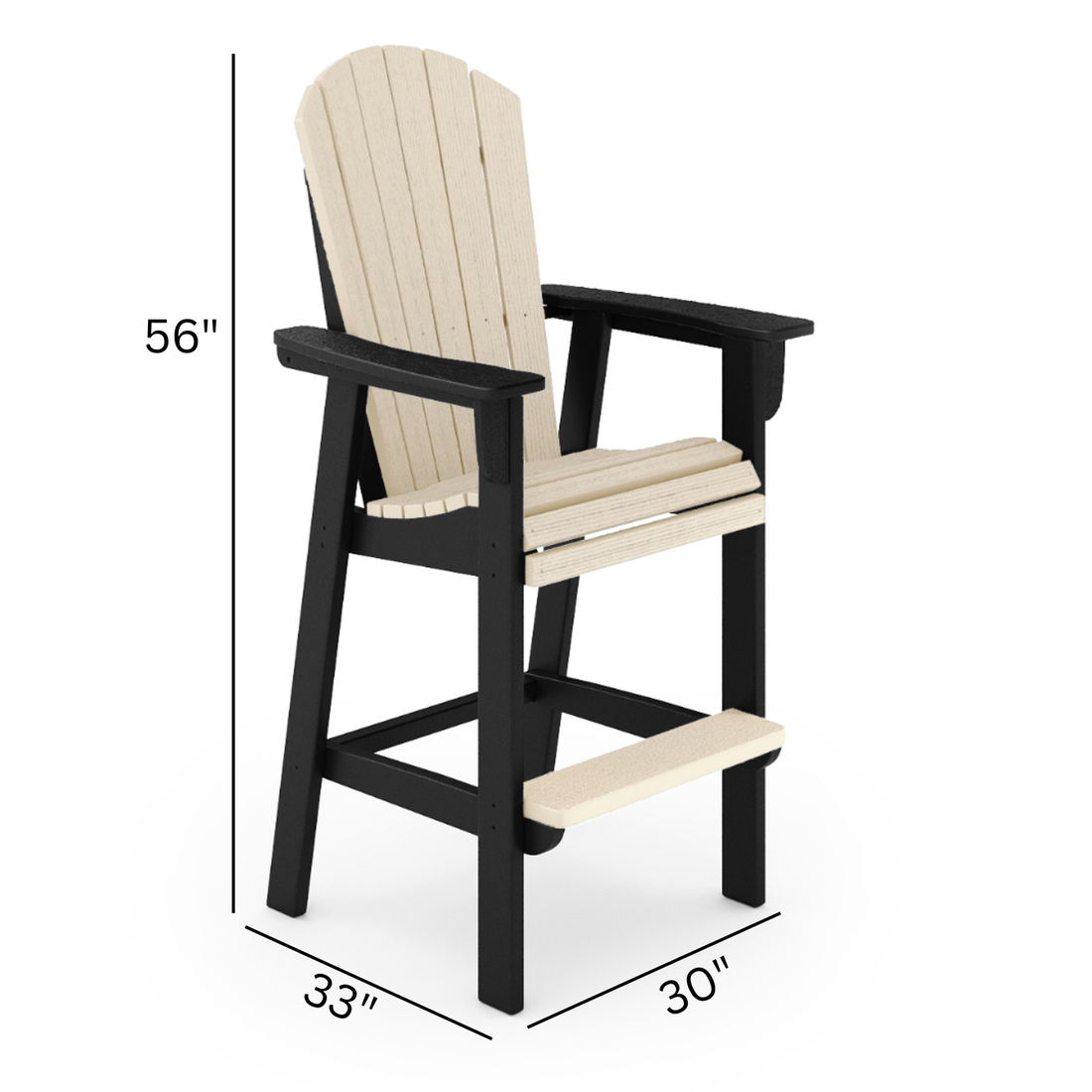 St Simons Fan Back Bar Chair (Premium)