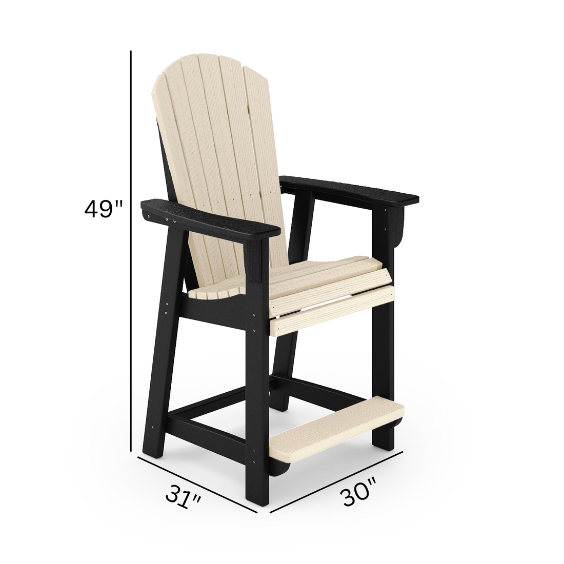 St Simons Fan Back Counter Chair (Premium)