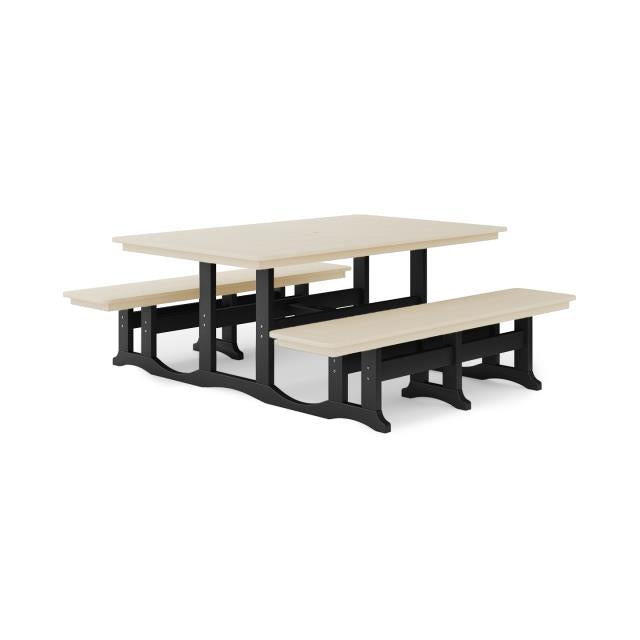 39x72 Picnic Table w/ Bench Dining High
