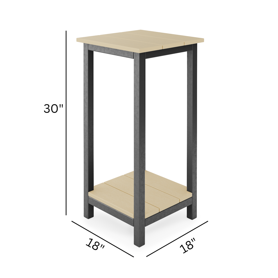 18" Savannah Square Bar Side Table