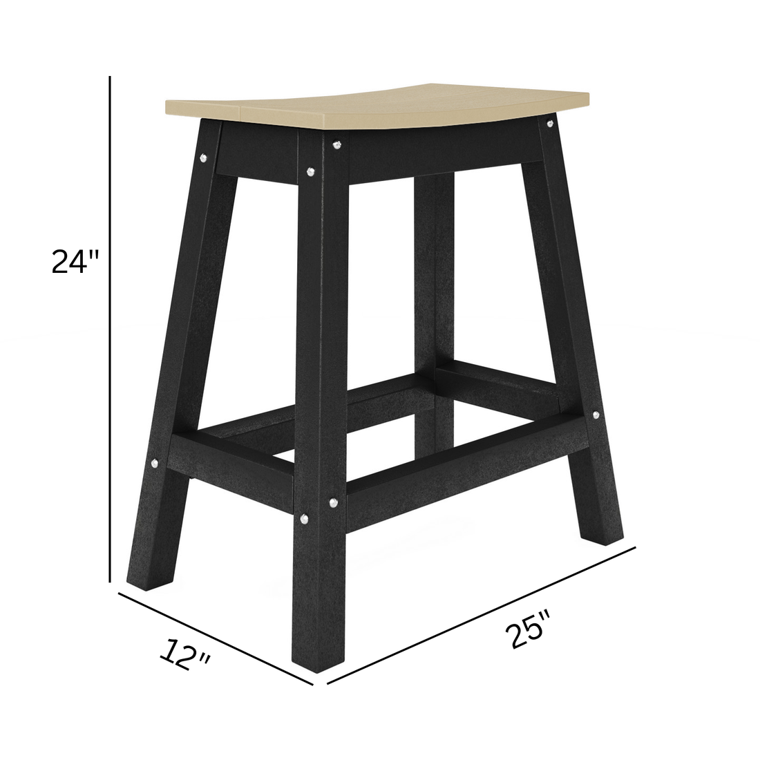Saddle Counter Stool