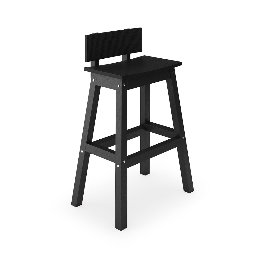 Saddle Bar Stool w/ Back