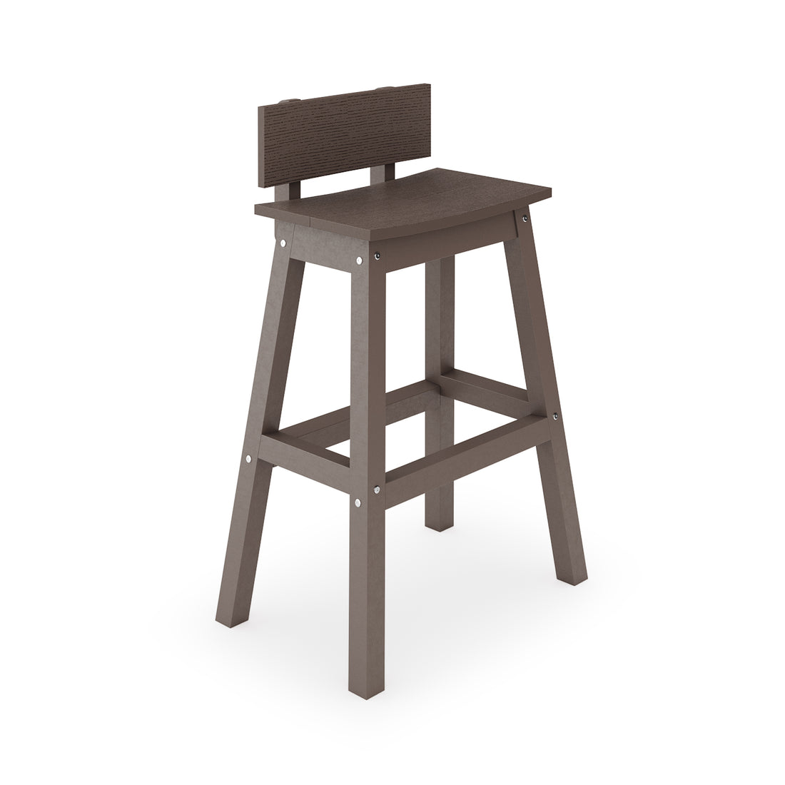 Saddle Bar Stool w/ Back