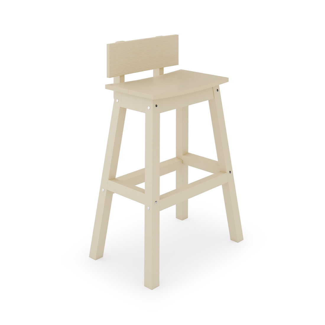 Saddle Bar Stool w/ Back