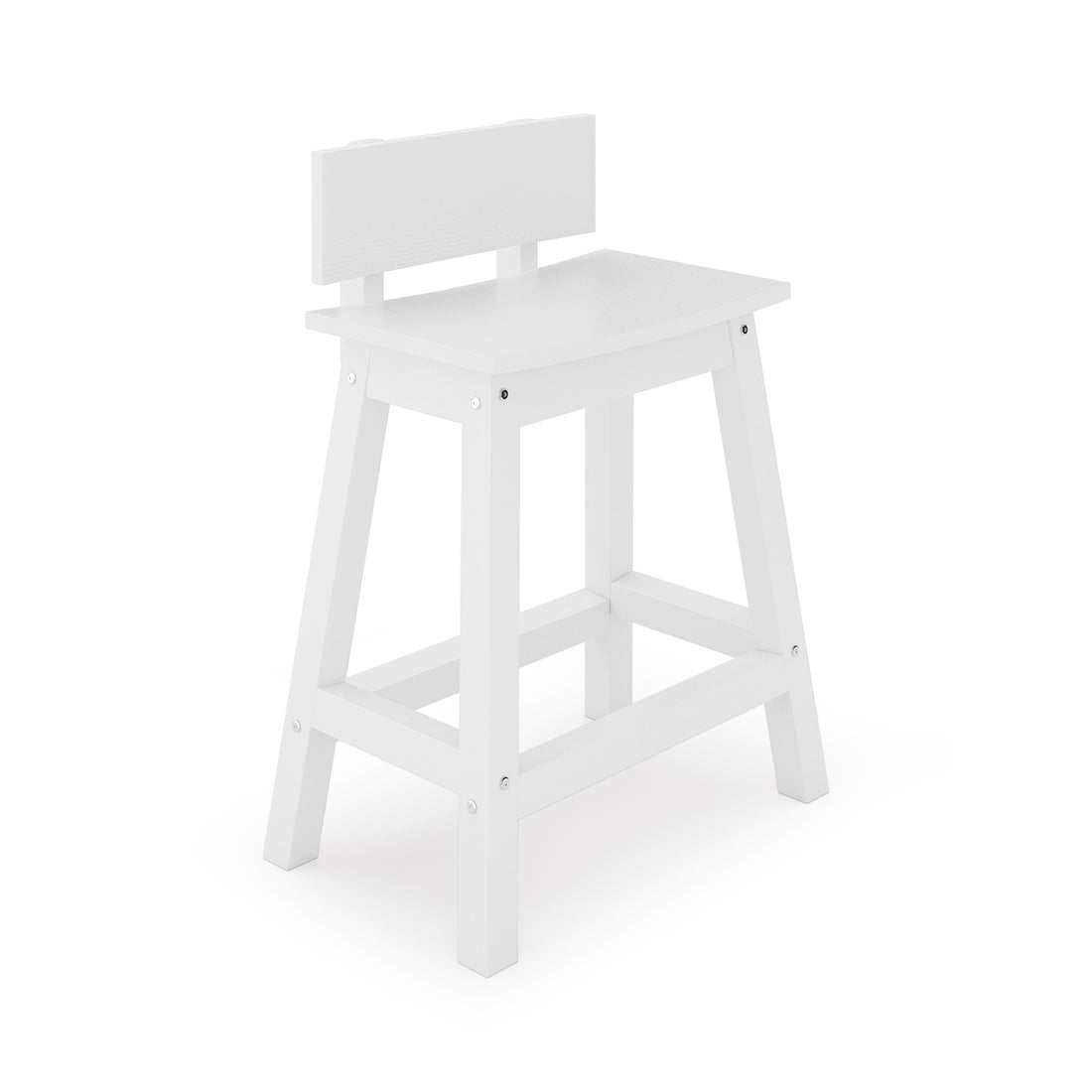 Saddle Counter Stool w/ Back