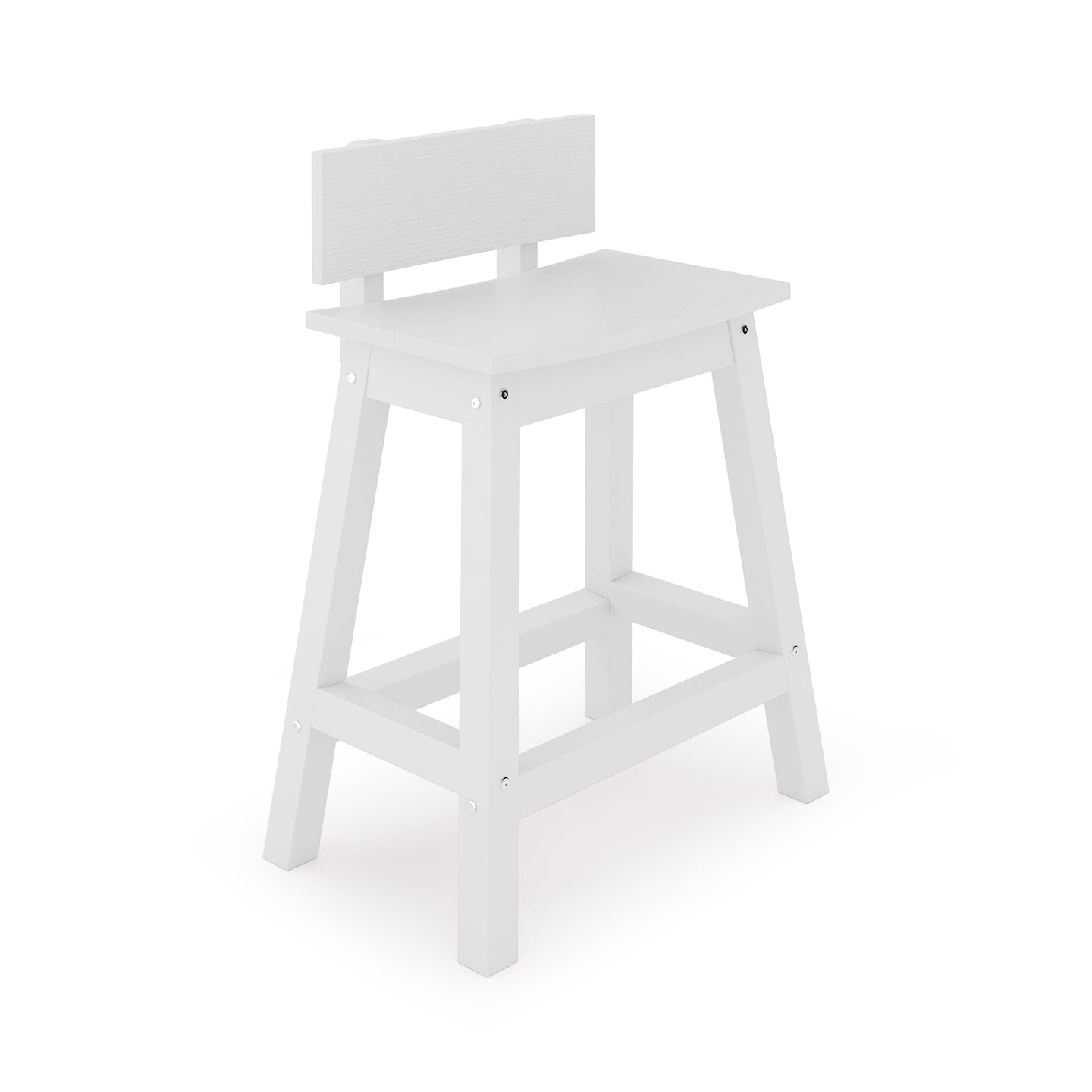 Saddle Counter Stool w/ Back