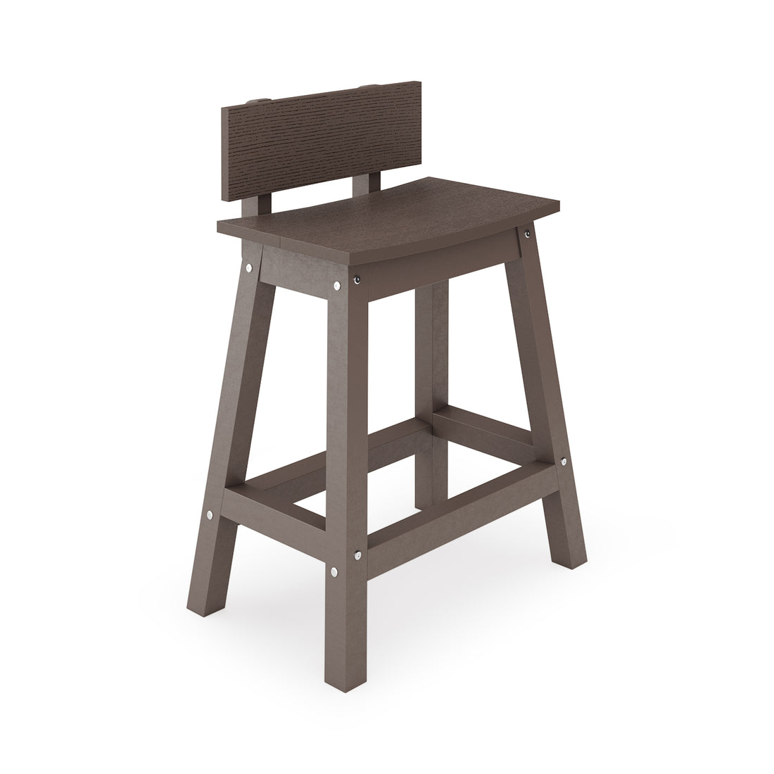 Saddle Counter Stool w/ Back