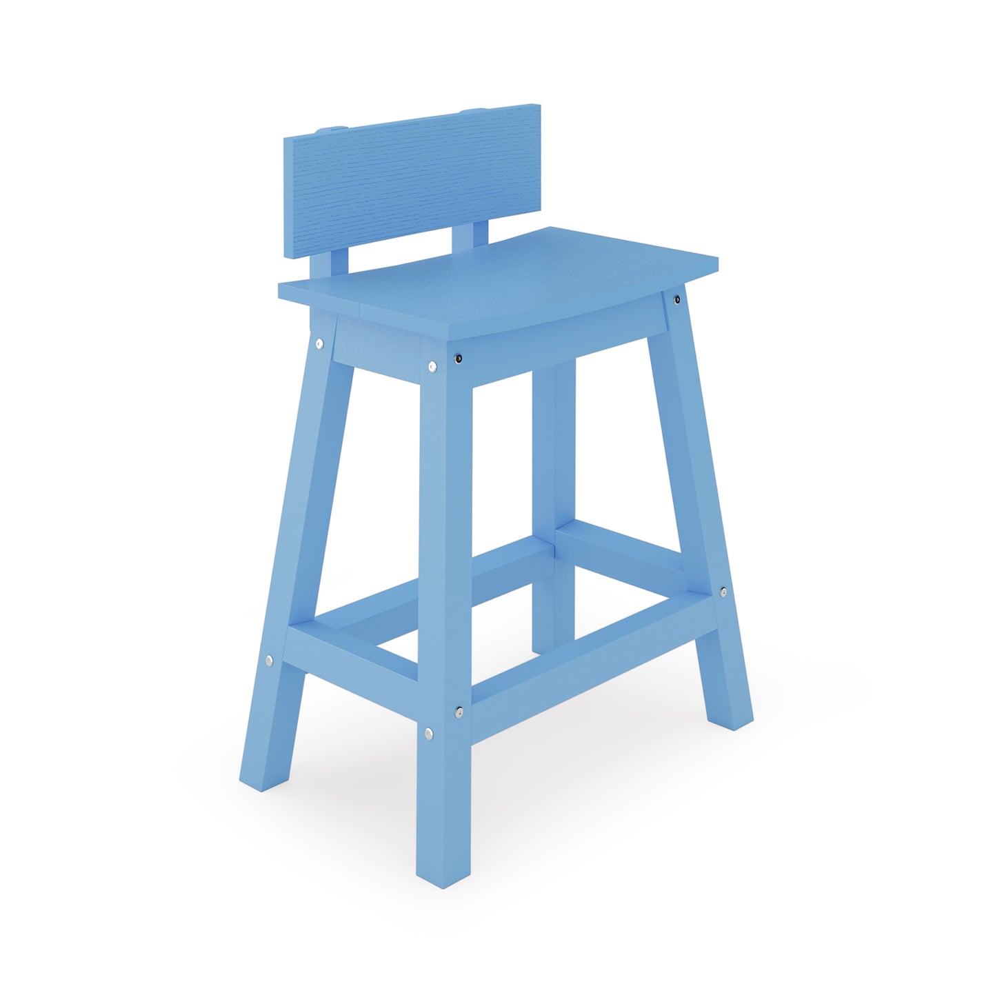 Saddle Counter Stool w/ Back